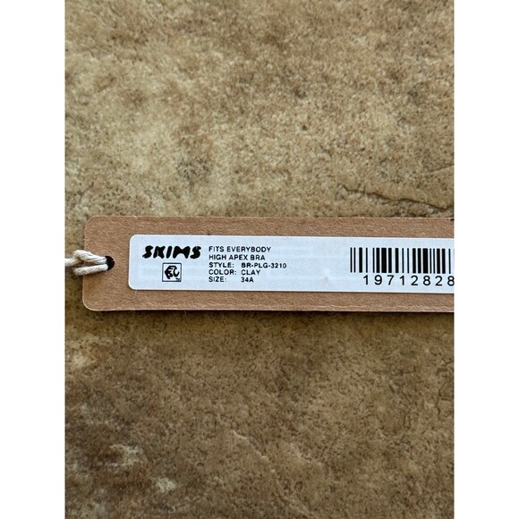 Skims Fits Everybody High Apex Bra Clay Size 34A - Picture 6 of 6